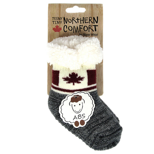 Canada Flag Socks with Abs Sole - Infant