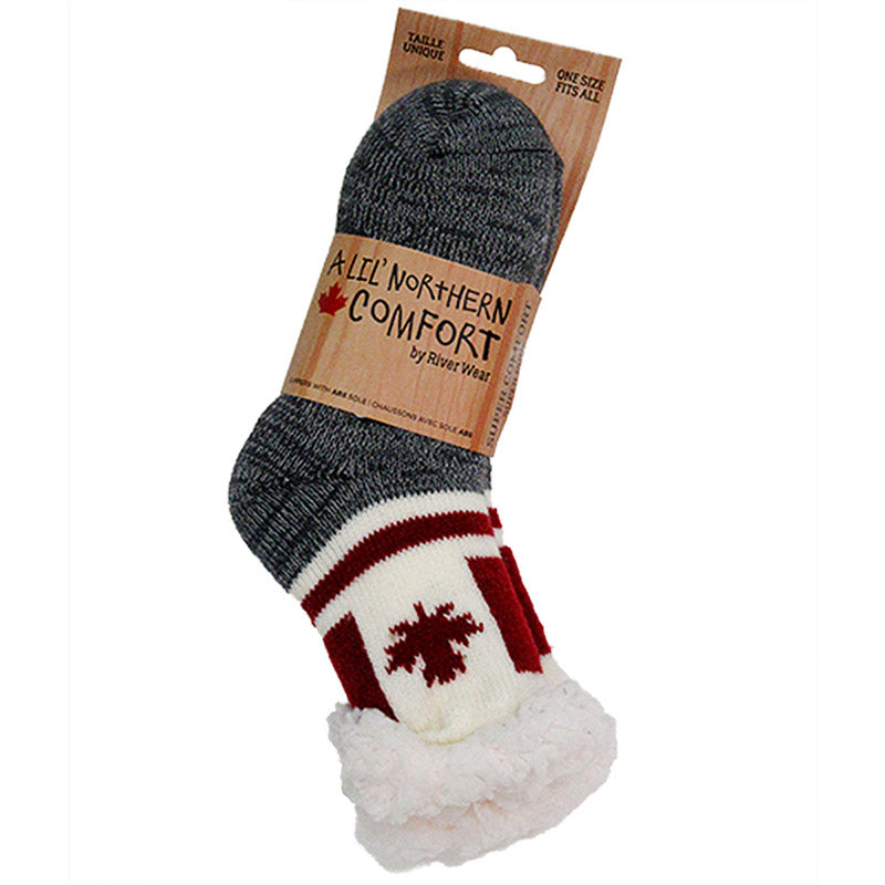 Canada Flag Socks with Abs Sole - Kid's