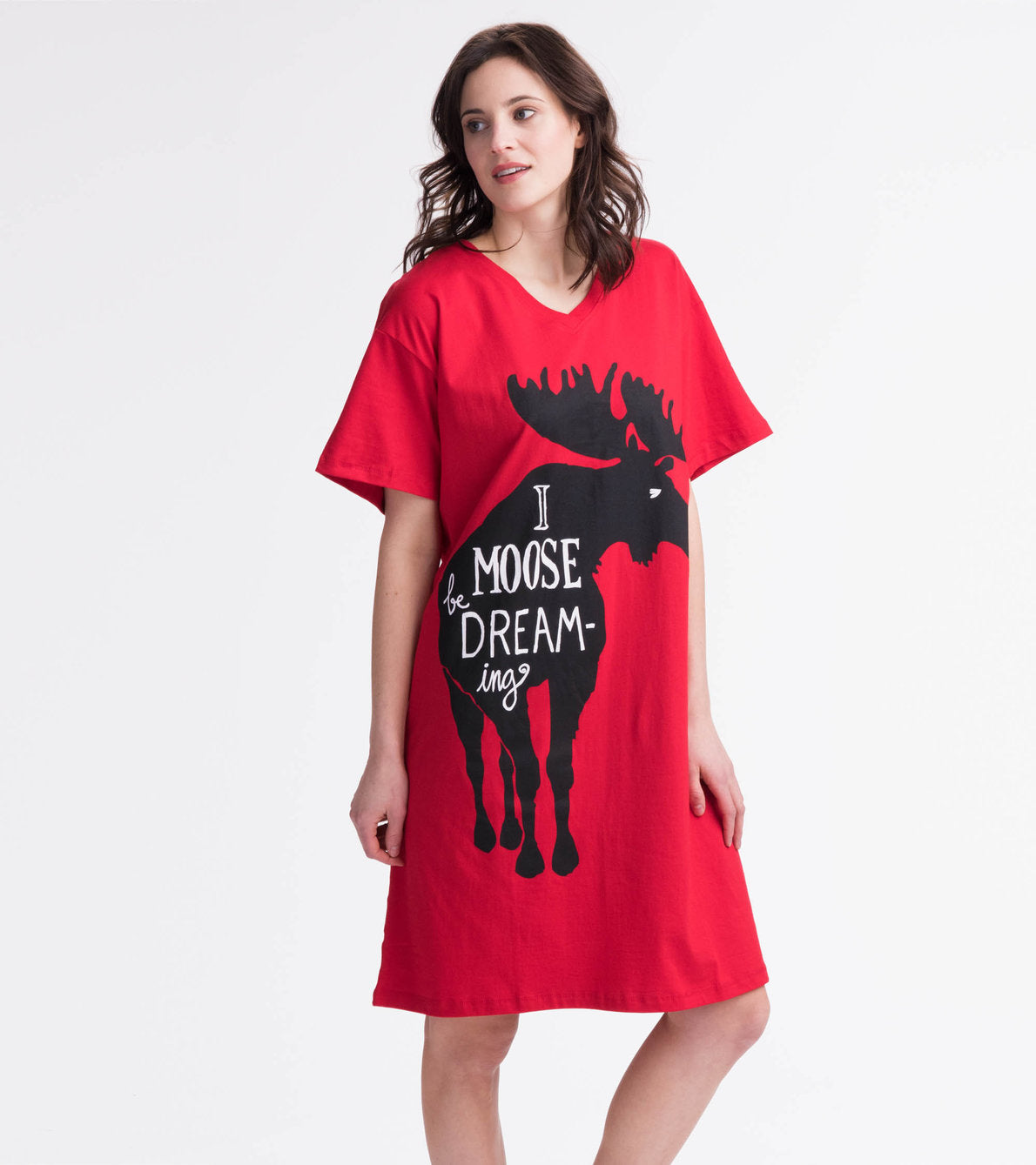 I Moose Be Dreaming Sleepshirt - Red