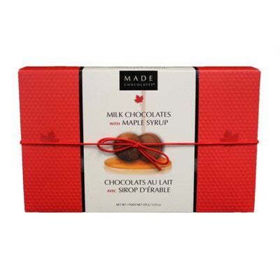 Milk Chocolates with Maple Syrup Red Gift Box - 120g