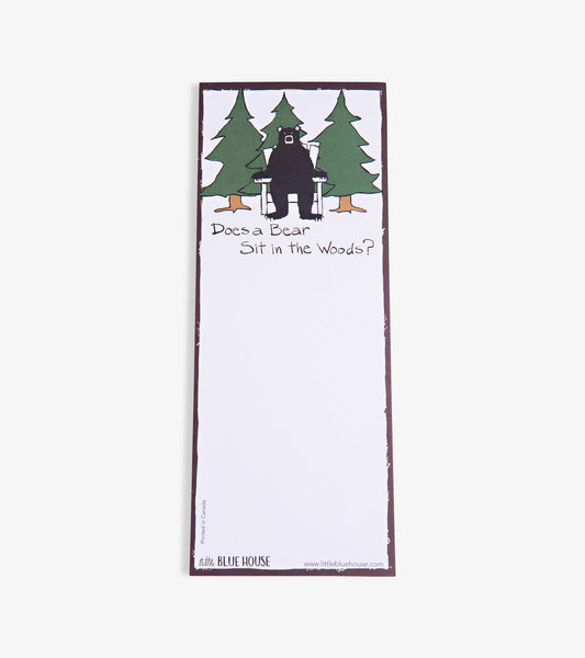 Magnetic Notepad - Does a Bear Sit in the Woods