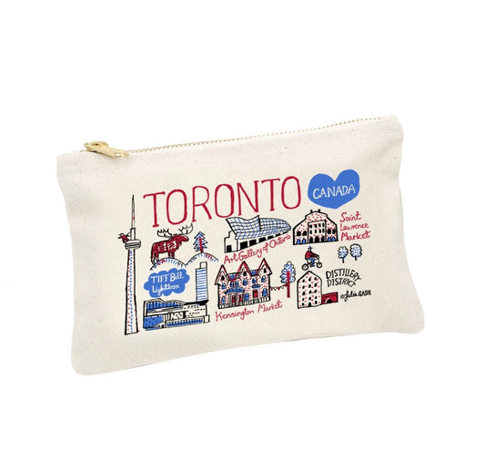 Toronto Iconic Illustrated Landmarks Pouch by Julia Gash