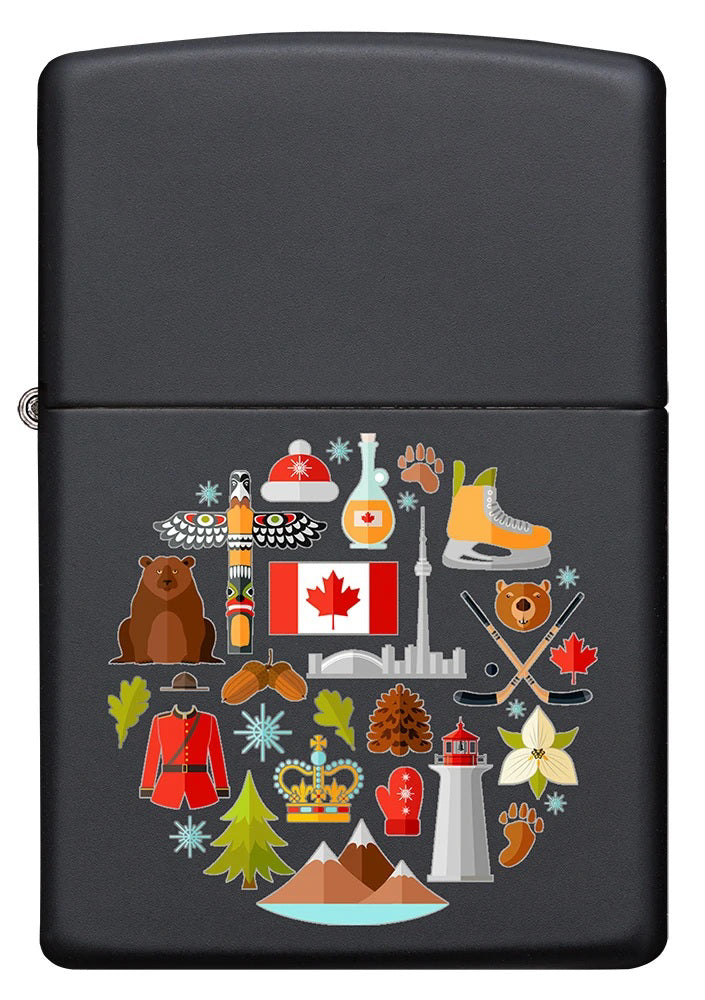 Zippo - Souvenir Canadian Culture - Matte Black