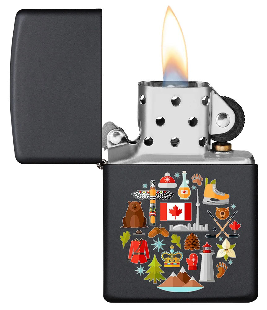 Zippo - Souvenir Canadian Culture - Matte Black