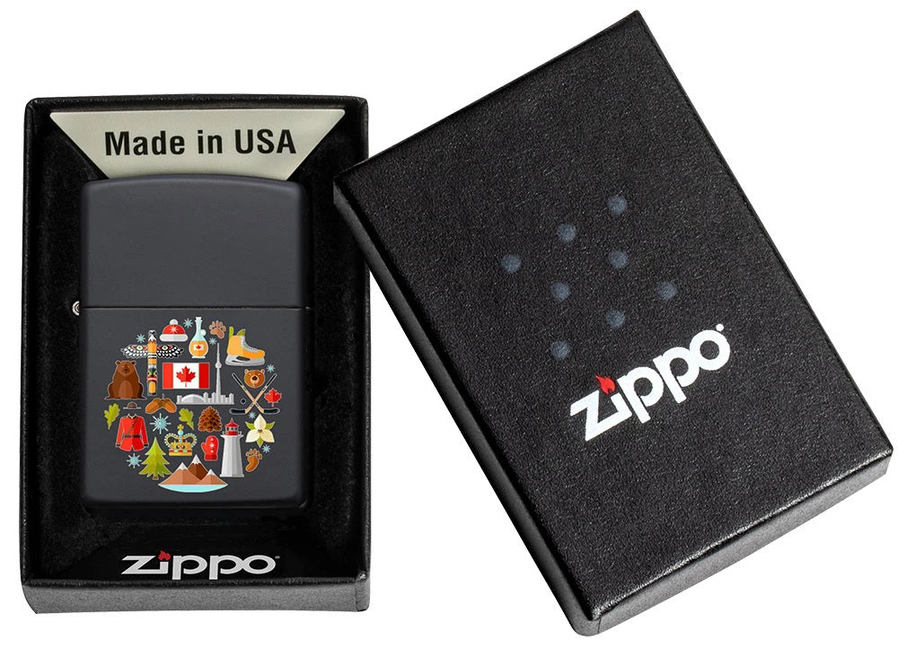 Zippo - Souvenir Canadian Culture - Matte Black