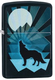 Zippo - Wolf And Moon Design