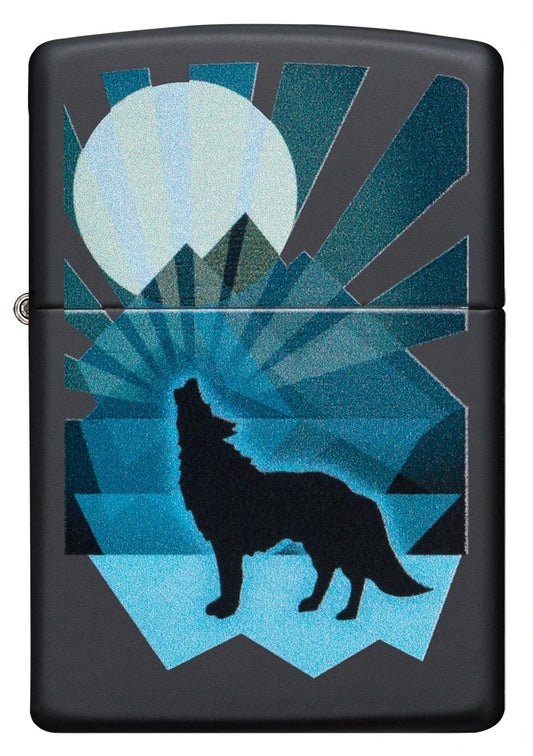 Zippo - Wolf And Moon Design