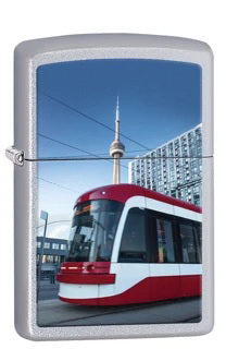 Zippo - Souvenir Toronto Canada TTC Street Car - Matte Silver