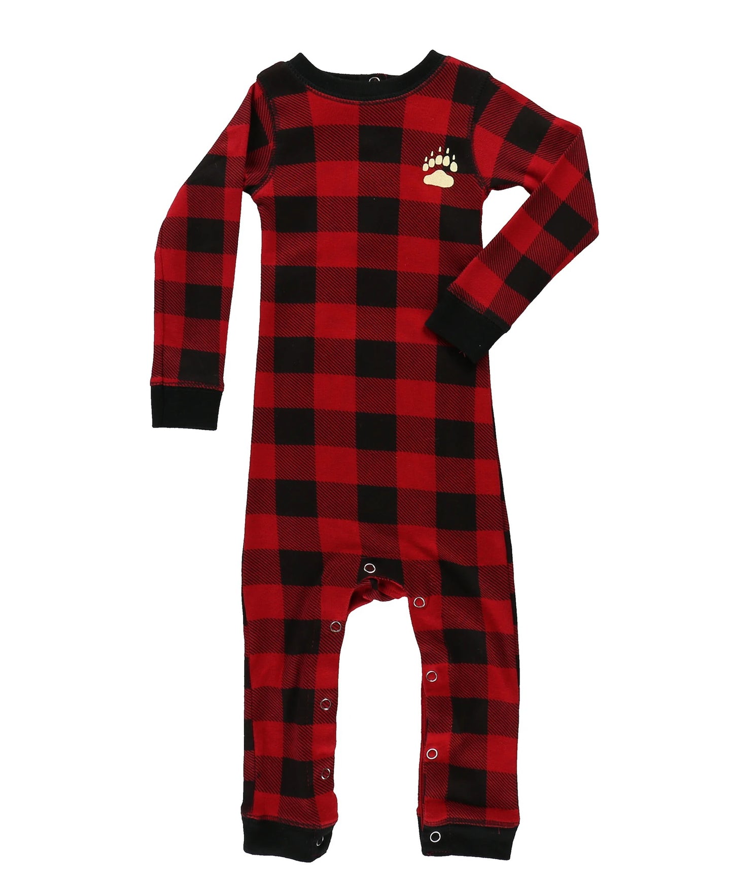 Bear Cheeks Infant Plaid Onesie Flapjack