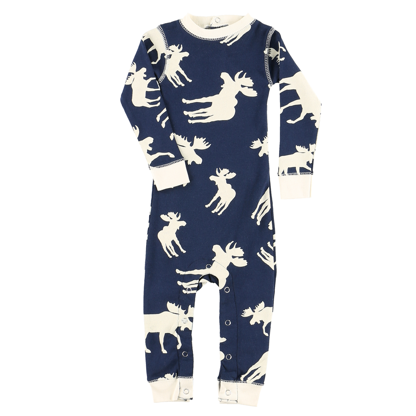 Classic Moose Infant Blue Onesie Flapjack