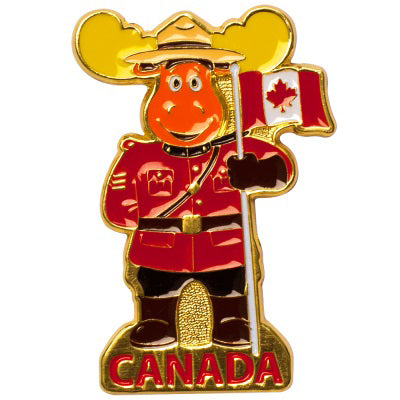 Metal Magnet - RCMP Moose Officer