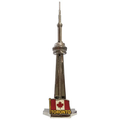 CN Tower Replica - Metal, 17.5 cm