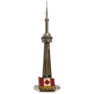 CN Tower Replica - Metal, 17.5 cm