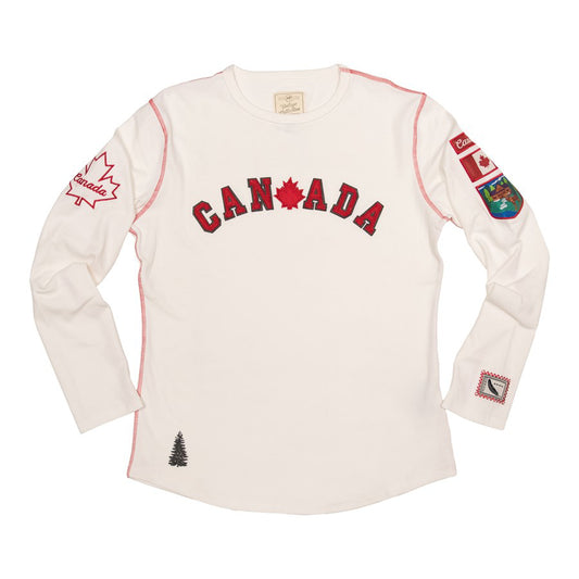Vintage Canada Long Sleeve Shirt in White - Women’s