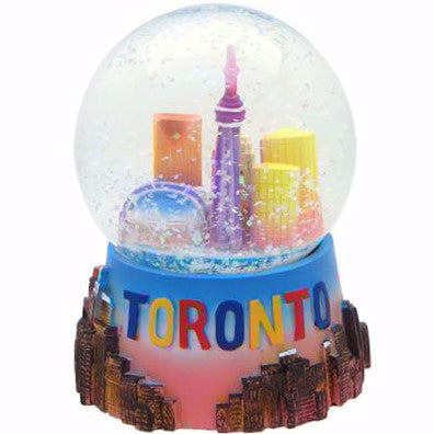 Toronto Colorful Iconic Landmark Snow Globe - 65mm Polyresin