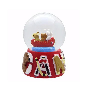 Canadian Wildlife Adventure Snow Globe - 45mm Polyresin