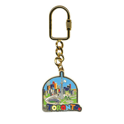 Toronto Enamel Keychain with Movable Toronto Script