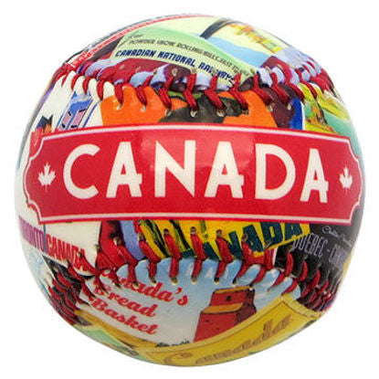 Canada Retro Collage Print Baseball