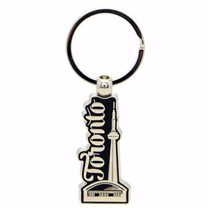 Toronto Black and Silver CN Tower Keychain