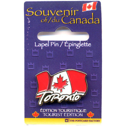 Lapel Pin - Canadian Flag with Toronto Script