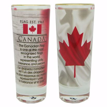 Canadian Flag Shooter Glass