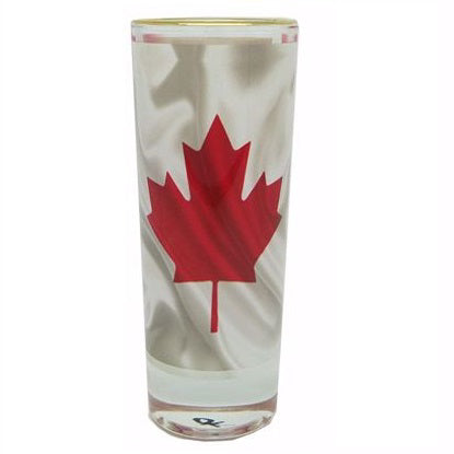 Canadian Flag Shooter Glass