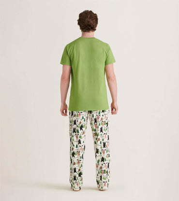 May the Forest Be With You Men's Jersey Pajama Pants