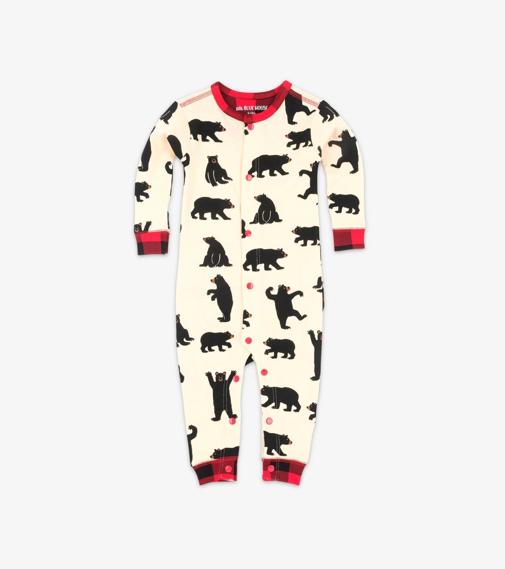 Black Bear Baby Union Suit