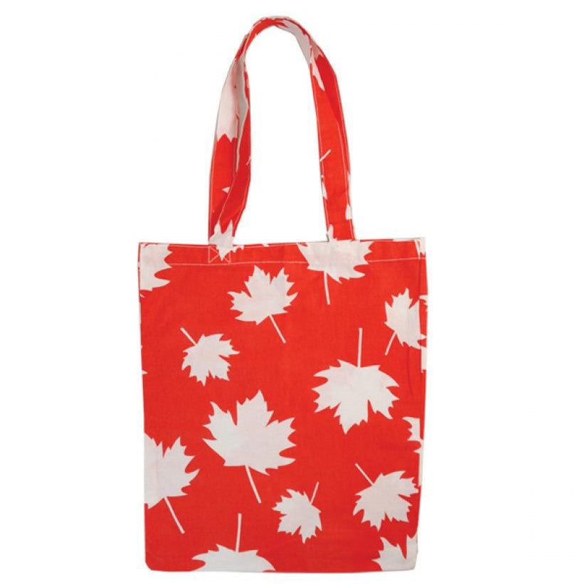 Maple Leaf Red Cotton Shopping bag