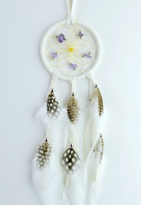 Dream Catcher - Polka Dot Plumage - White - 2.5"