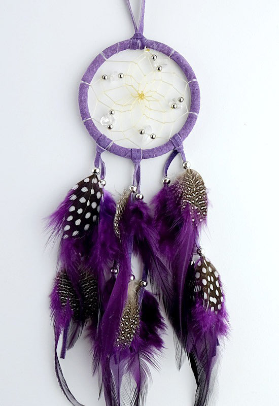 Dream Catcher - Polka Dot Plumage - Purple - 2.5"