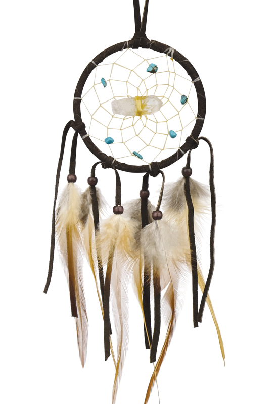 Vision Seeker Dream Catcher - Dark Brown - 3"