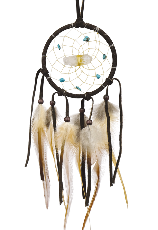 Vision Seeker Dream Catcher - Dark Brown - 3"