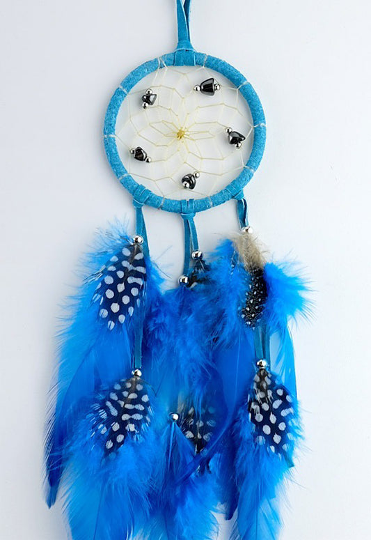 Dream Catcher - Polka Dot Plumage - Turquoise - 2.5"