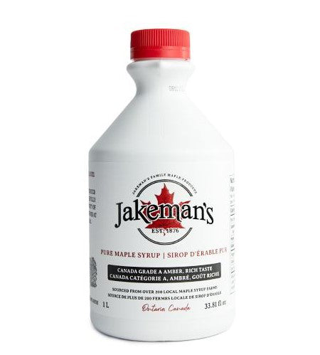 Jakeman's Pure Maple Syrup Canada Grade A Amber - 1L Jug