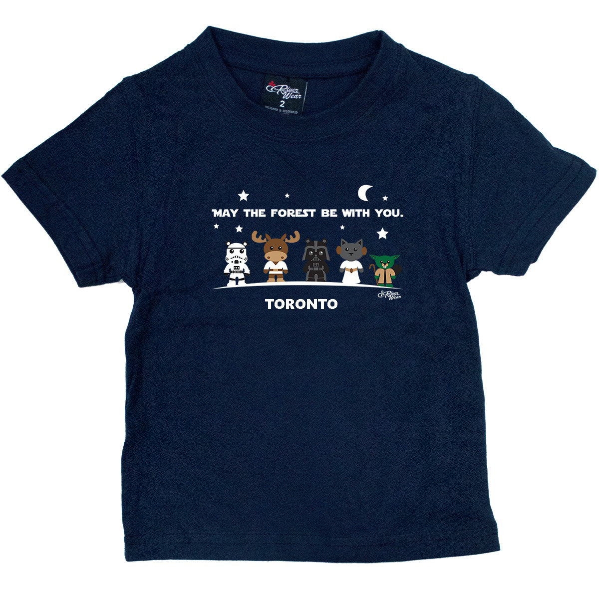 May The Forest Be With You Kids Tee - Navy