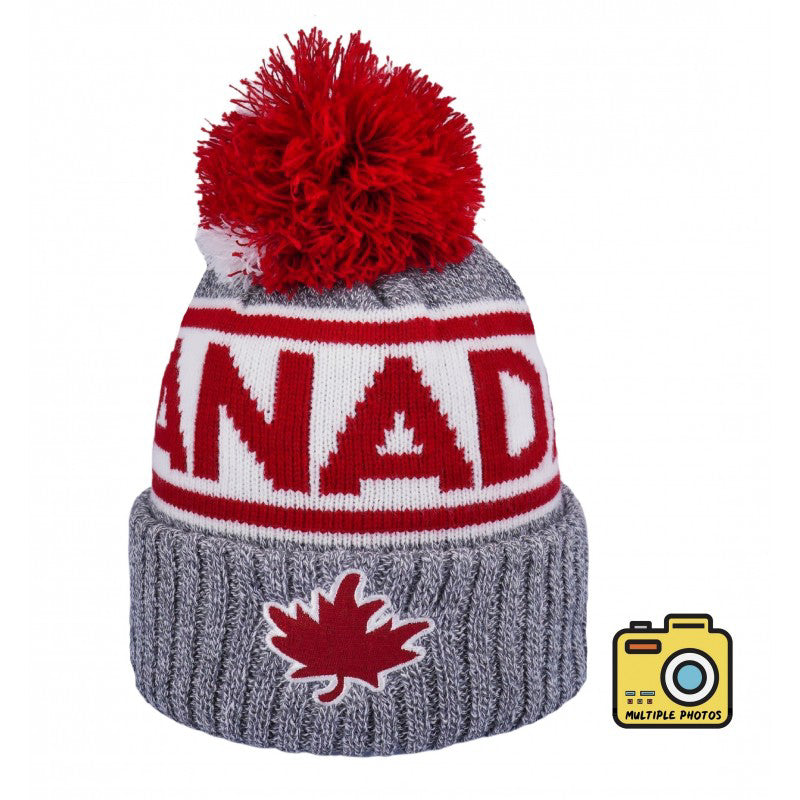 Canada Athletic Pompon Hat - Grey