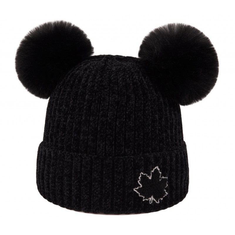 Micky Mouse Maple Leaf Hat - Black