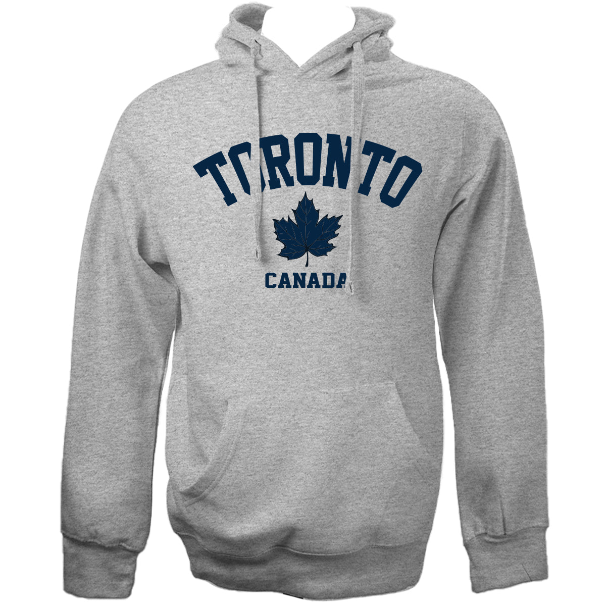 Toronto Maple Leaf Applique Hoodie – Gray