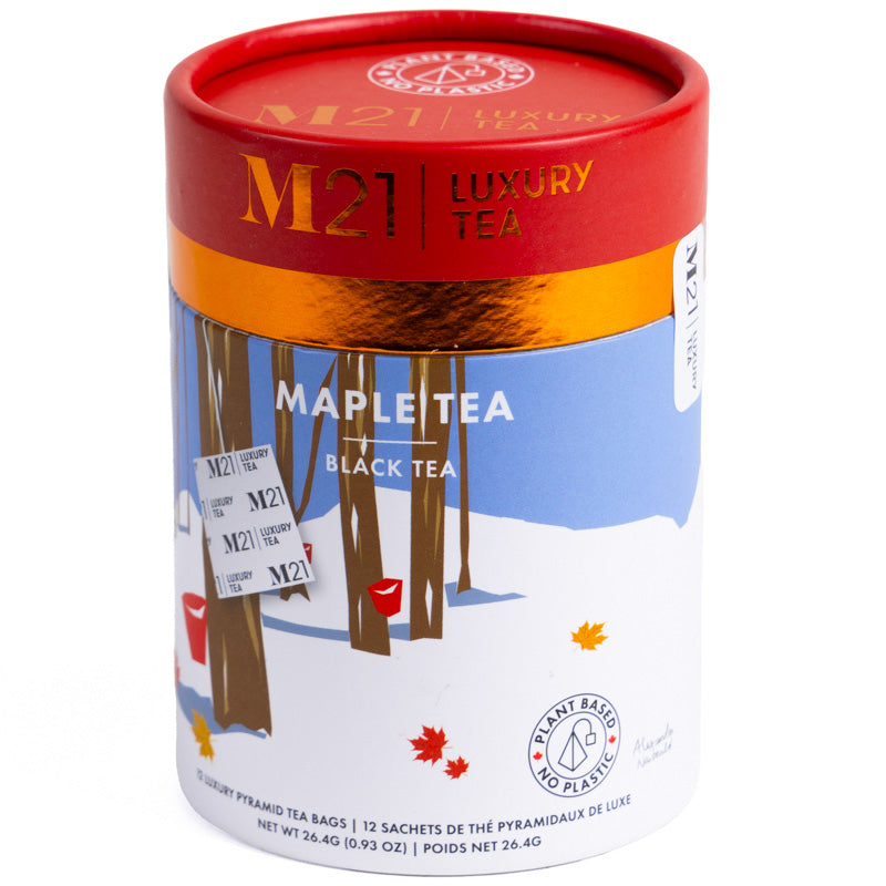 Maple Tea in Paper Can - 12 tea bags