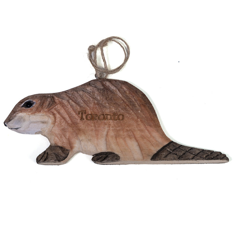 Toronto Wooden Ornament - Beaver