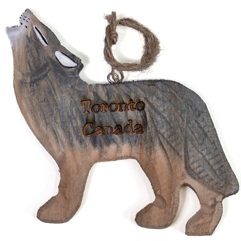 Toronto Wooden Ornament - Wolf