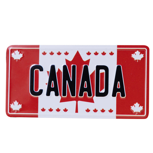 Canada Flag Magnet - License Plate Design