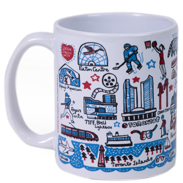 Toronto Iconic Illustrated Landmarks Mug by Julia Gash