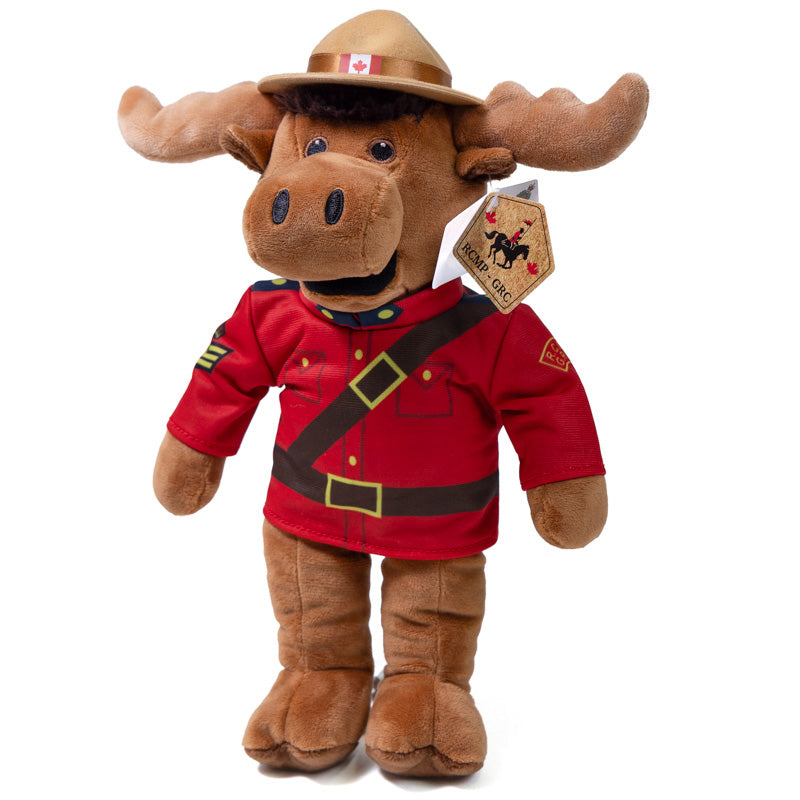 RCMP Moose Stuffed Animal in Canadian Mountie Uniform - 11"