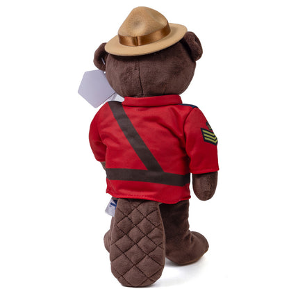 RCMP Sergeant Beaver Stuffed Animal in Canadian Mountie Uniform - 11"