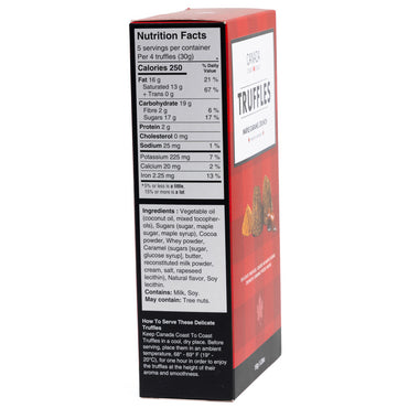 Maple Caramel Crunch Truffles - 150g - nutrition and ingredients 