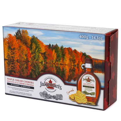 Jakeman's Maple Cream Cookies - 400g with Pure Maple Syrup - Canadian Fall Edition