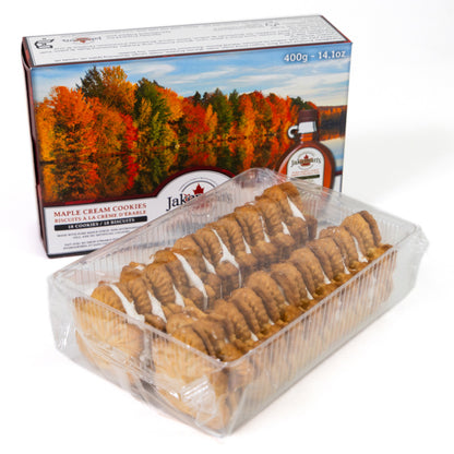 Jakeman's Maple Cream Cookies - 400g with Pure Maple Syrup - Canadian Fall Edition