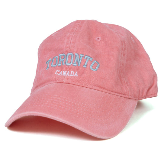 Classic Toronto Canada Embroidered Cap - Adjustable in Melon